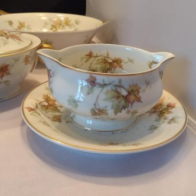 Haviland France China Set- Autumn Leaf Pattern- Approx 38 Pieces