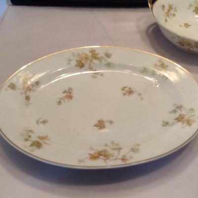 Haviland France China Set- Autumn Leaf Pattern- Approx 38 Pieces
