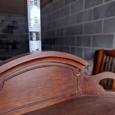 Wooden Corner Shelf- Approx 20 3/4" Wide, 11" Deep, 59" Tall