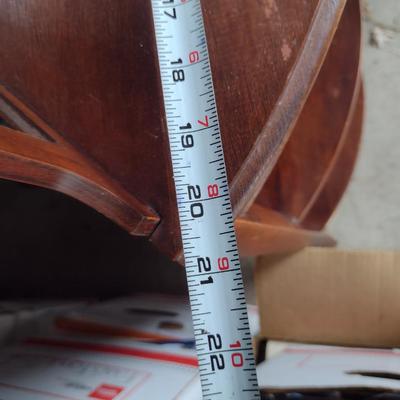 Wooden Corner Shelf- Approx 20 3/4" Wide, 11" Deep, 59" Tall