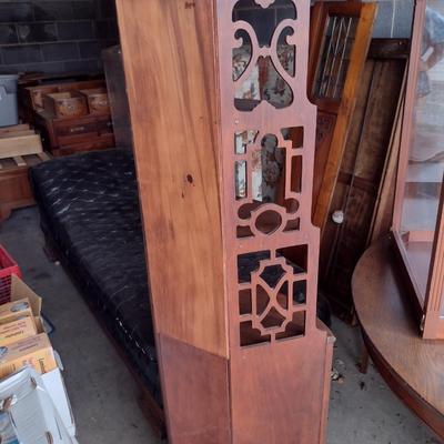 Wooden Corner Shelf- Approx 20 3/4" Wide, 11" Deep, 59" Tall