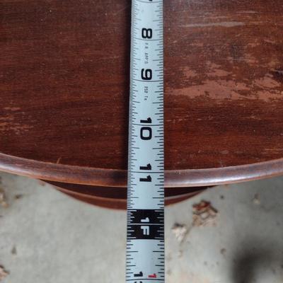Wooden Corner Shelf- Approx 20 3/4" Wide, 11" Deep, 59" Tall