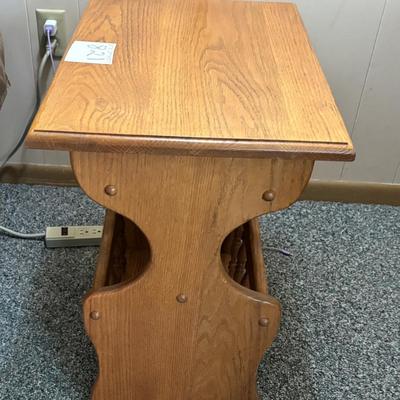 Magazine Storage End Table