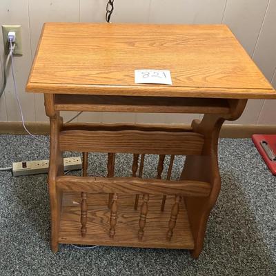 Magazine Storage End Table