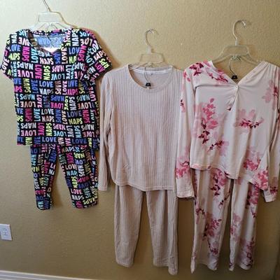 Lot of 3 Women's Pajama & Lounge Sets – Sizes S/M