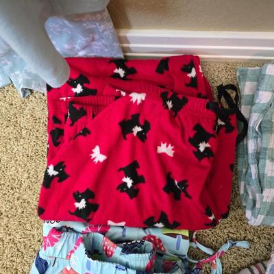 Women's Small Pajama & Lounge Set – Shirts & 3 Extra Bottoms