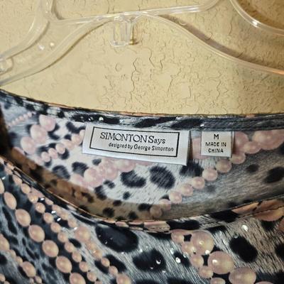 Women's Patterned Tunic Tops – L/XL