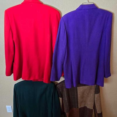 Vintage & Statement Women’s Blazers – Bold Colors & Patchwork Sizes 10 & 14