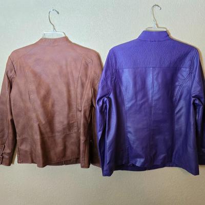 2-Piece Faux Leather Jacket Lot – Christopher & Banks - CJ Banks