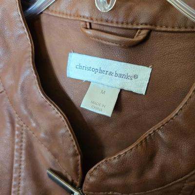 2-Piece Faux Leather Jacket Lot – Christopher & Banks - CJ Banks