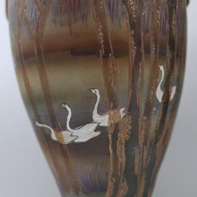Pair of Vintage Hand Painted Vases