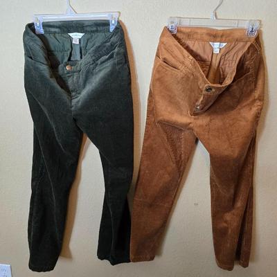 2-Piece Women’s Corduroy Pants Lot – Christopher & Banks, Size 6 & 6P