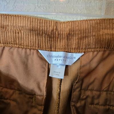 2-Piece Women’s Corduroy Pants Lot – Christopher & Banks, Size 6 & 6P
