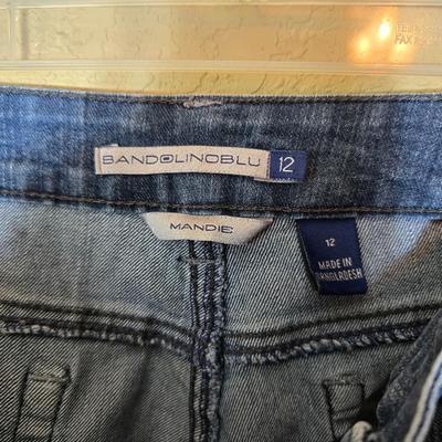 3-Piece Denim Capris & Pants Lot – Size 12 – Bandolino, Alfred Dunner, Quacker Factory