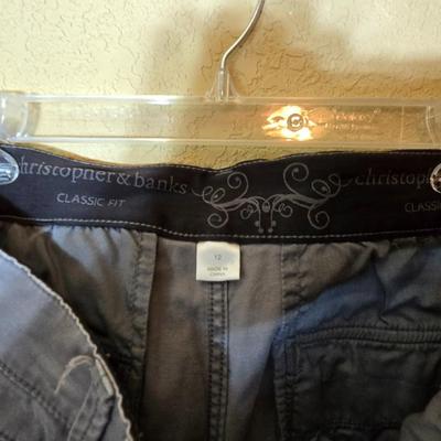 3-Piece Women's Pants Lot – Size 12 – Christopher & Banks & Gloria Vanderbilt