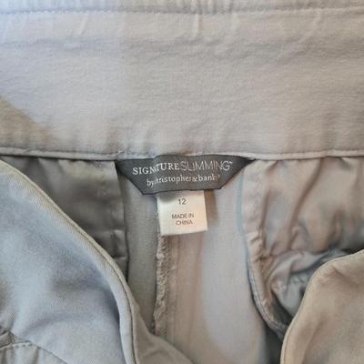 Women's Size 12 Pants – Signature Slimming & Briggs New York – Neutral Tones