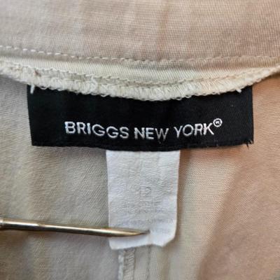 Women's Size 12 Pants – Signature Slimming & Briggs New York – Neutral Tones