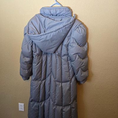 Vintage Grand Creations Down Coat – Size 16, Made in Taiwan, Full-Length Puffer