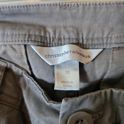 Women’s Pants Lot – Size 10 – Teddi, Gloria Vanderbilt, Christopher & Banks (4 Pairs)