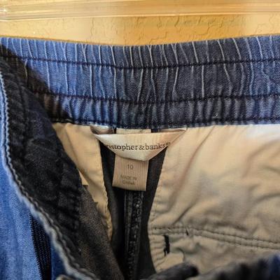 2 Women’s Christopher & Banks Size 10 Denim Pants – Classic & Embroidered