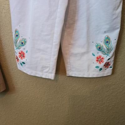 2 Women's Pull-On Pants – Isaac Mizrahi Live & Quacker Factory – Sizes S & 8