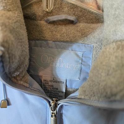 Open Country Light Blue Puffer Jacket – Women's Size Large