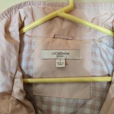 Liz Claiborne Light Pink Full-Zip Jacket – Size L