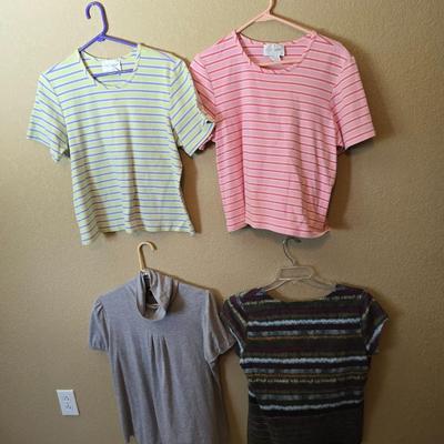 4 Women’s Tops – Sport Savvy, Liz Claiborne, AB Studio – Size L/XL