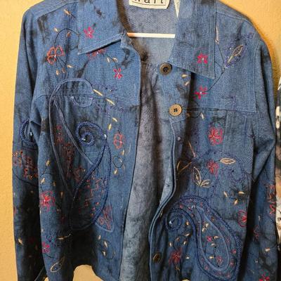 Women’s Fashion Tops – Size L – Silk, Denim, and Floral Styles