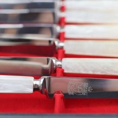 Kirk & Matz Stainless Sheffield Cutlery Steak Knives - Set of (12)
