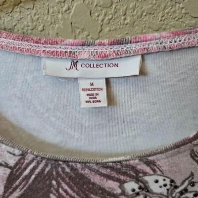 Women’s Printed Long Sleeve Tops – Size M/L – Isaac Mizrahi, JM Collection, Studio