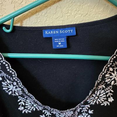 Women’s Short-Sleeve Cotton Tops – Size M – Karen Scott, Koret, St. John's Bay