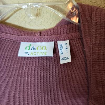 Striped & Solid Comfort: Long Sleeve Activewear Lot (M–L)
