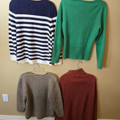 Four Women's Sweaters Assorted Brands and Sizes