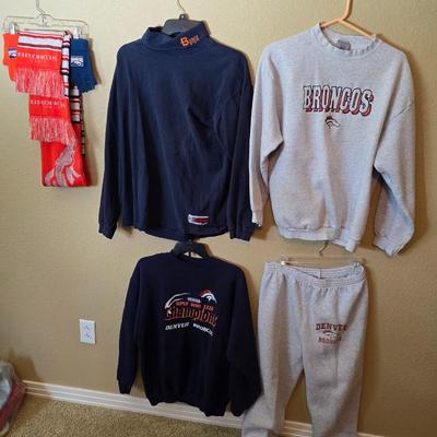 Denver Broncos Apparel and Accessories Lot
