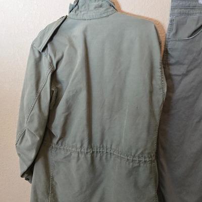 Military Jacket, Liz Claiborne Pants, and Boots Set