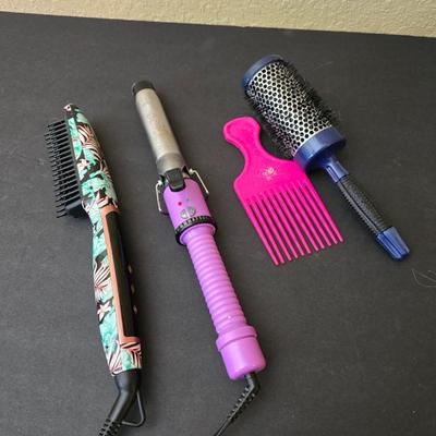 Hair Styling Tools with Brush and Comb