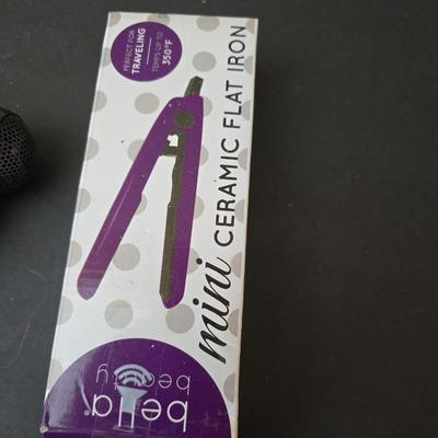 For travel - Hairstyling Set with Hair Dryer and Ceramic Flat Iron