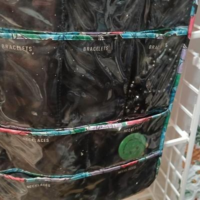 Hanging Closet Organizer & Jewelry organizer and a Garment Bag