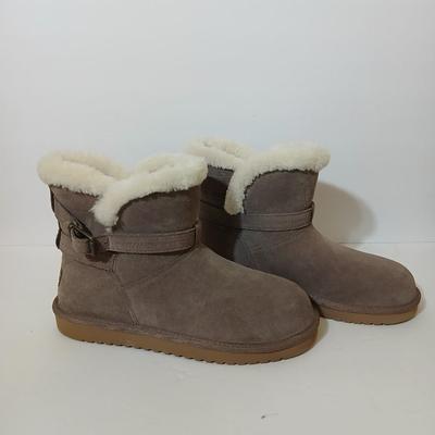 Koolaburra by UGG Suede Shearling-Lined Ankle Boots – Women's Size 9 (EU 40)