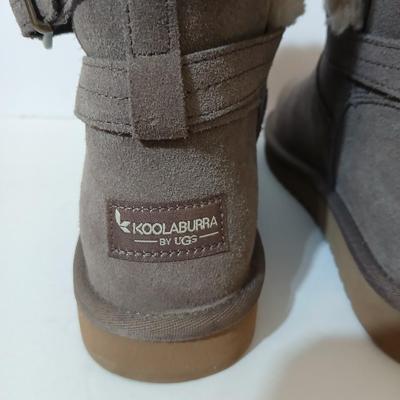 Koolaburra by UGG Suede Shearling-Lined Ankle Boots – Women's Size 9 (EU 40)