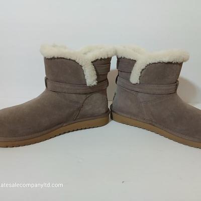 Koolaburra by UGG Suede Shearling-Lined Ankle Boots – Women's Size 9 (EU 40)