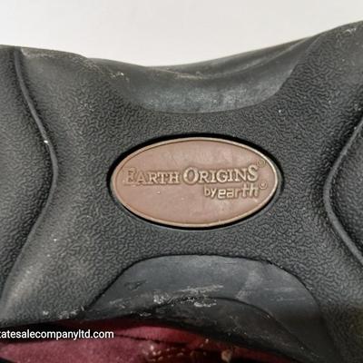 2 Women's Shearling-Lined Red Suede Shoes – Size 8.5M