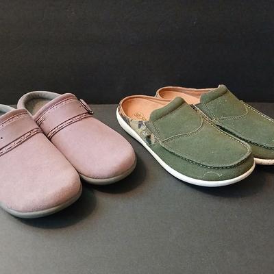 2 Women’s Comfort Slip-On Shoes – Revitalign & Spenco – Sizes 8.5B & 9B