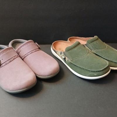 2 Women’s Comfort Slip-On Shoes – Revitalign & Spenco – Sizes 8.5B & 9B