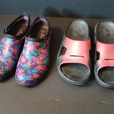Two Women's Shoes: Sloggers and Spenco
