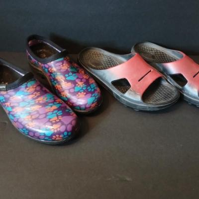 Two Women's Shoes: Sloggers and Spenco