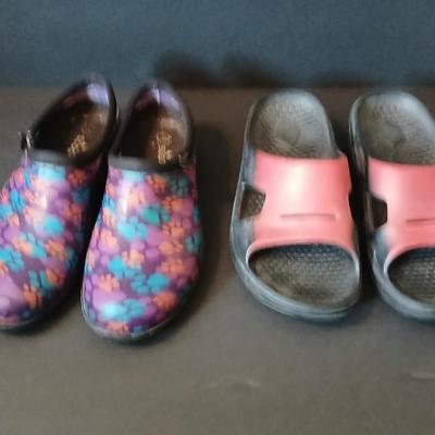 Two Women's Shoes: Sloggers and Spenco