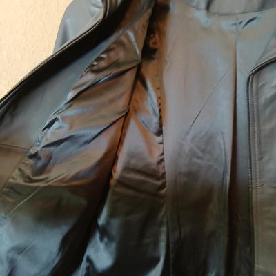 D&Co Denim Blue Faux Leather Jacket