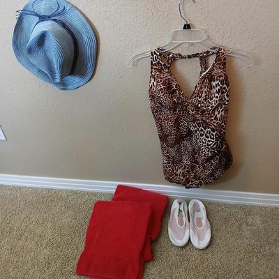 Swim Set with Hat, Towels, and Shoes